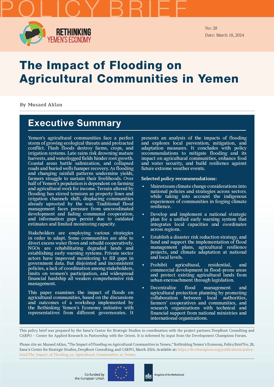 The Impact of Flooding on Agricultural Communities in Yemen 